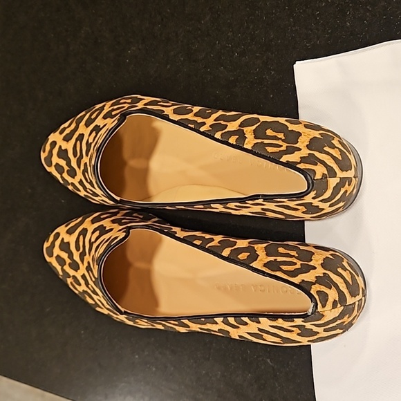 💕VERONICA BEARD💕 Griffin Leopard Canvas Loafer 8.5 New In Box - Picture 11 of 16
